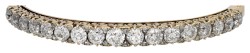 14K geelgouden bangle armband bezet met ca. 3.40 ct. diamant