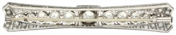 Platina / gouden broche bezet met diamant