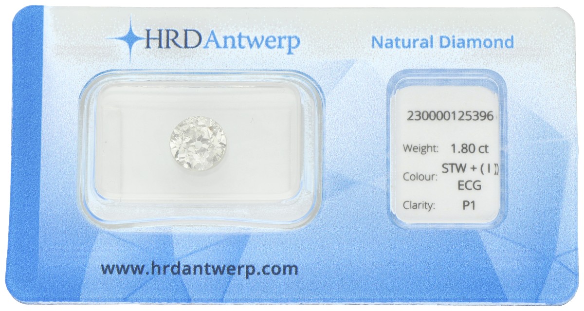 1.80 ct. HRD gecertificeerde natuurlijke diamant