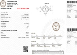 1.51 ct. IGI gecertificeerde natuurlijke diamant