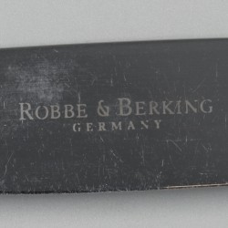 Robbe & Berking bestekset (58), model Classic-Faden, Flensburg ca. 2000, zilver.