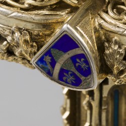 Chalice with paten (inscription with the names Alphonse Bellesheim & Pope Leonis XII), August Witte, Aachen 1899, silver.