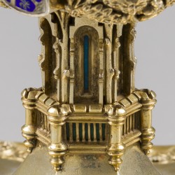 Chalice with paten (inscription with the names Alphonse Bellesheim & Pope Leonis XII), August Witte, Aachen 1899, silver.