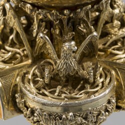 Chalice with paten (inscription with the names Alphonse Bellesheim & Pope Leonis XII), August Witte, Aachen 1899, silver.