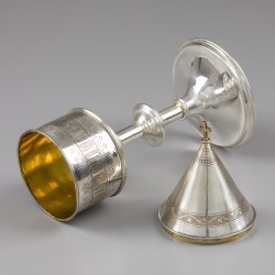 Ciborie, A. Bourdon-De Bruyne, Gent ca. 1875, zilver.