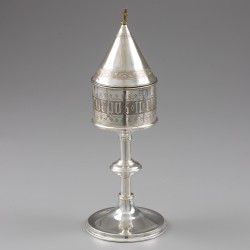 Ciborie, A. Bourdon-De Bruyne, Gent ca. 1875, zilver.