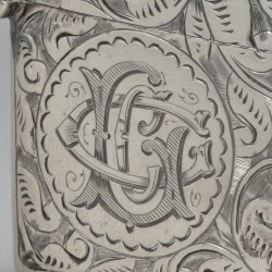 Visitekaart etui, Edwin Joseph Houlston, Birmingham 1903, zilver.