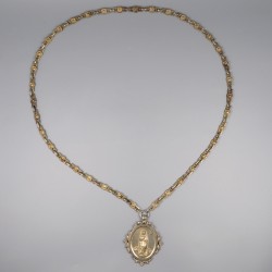 Corpus medaillon "Onze Lieve Vrouw", Europa ca. 1920-1930, zilver.