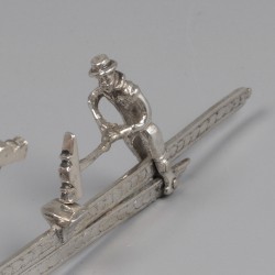 Miniatuur smeden, Nederland ca. 1760, zilver.