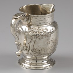 Melkkan, Hester Bateman, Londen 1784, zilver.