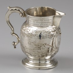 Melkkan, Hester Bateman, Londen 1784, zilver.