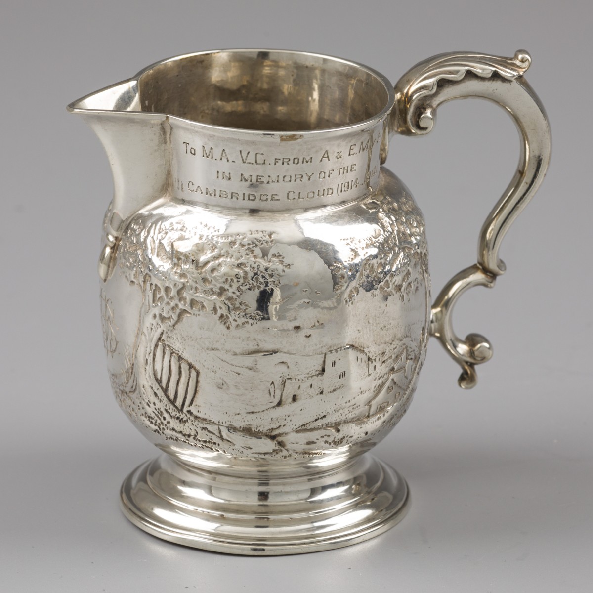 Melkkan, Hester Bateman, Londen 1784, zilver.