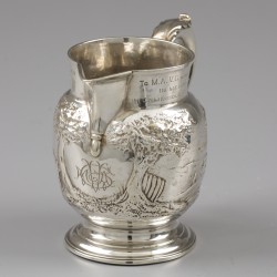 Melkkan, Hester Bateman, Londen 1784, zilver.