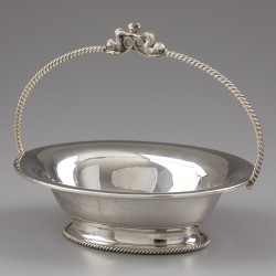 Hengselmand "Dauphin", Wolfers Frères, Brussel ca. 1940-1950, zilver.