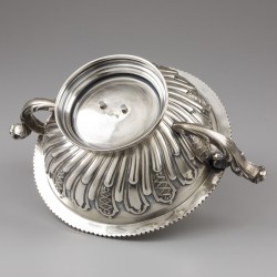 Soepterrine, Napels, Italië ca. 1950-1960, zilver.