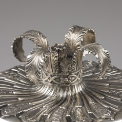 Soepterrine, Napels, Italië ca. 1950-1960, zilver.