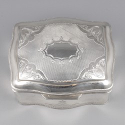 Tabakdoos, Christiaan J. Bruinings, Joure 1875, zilver.