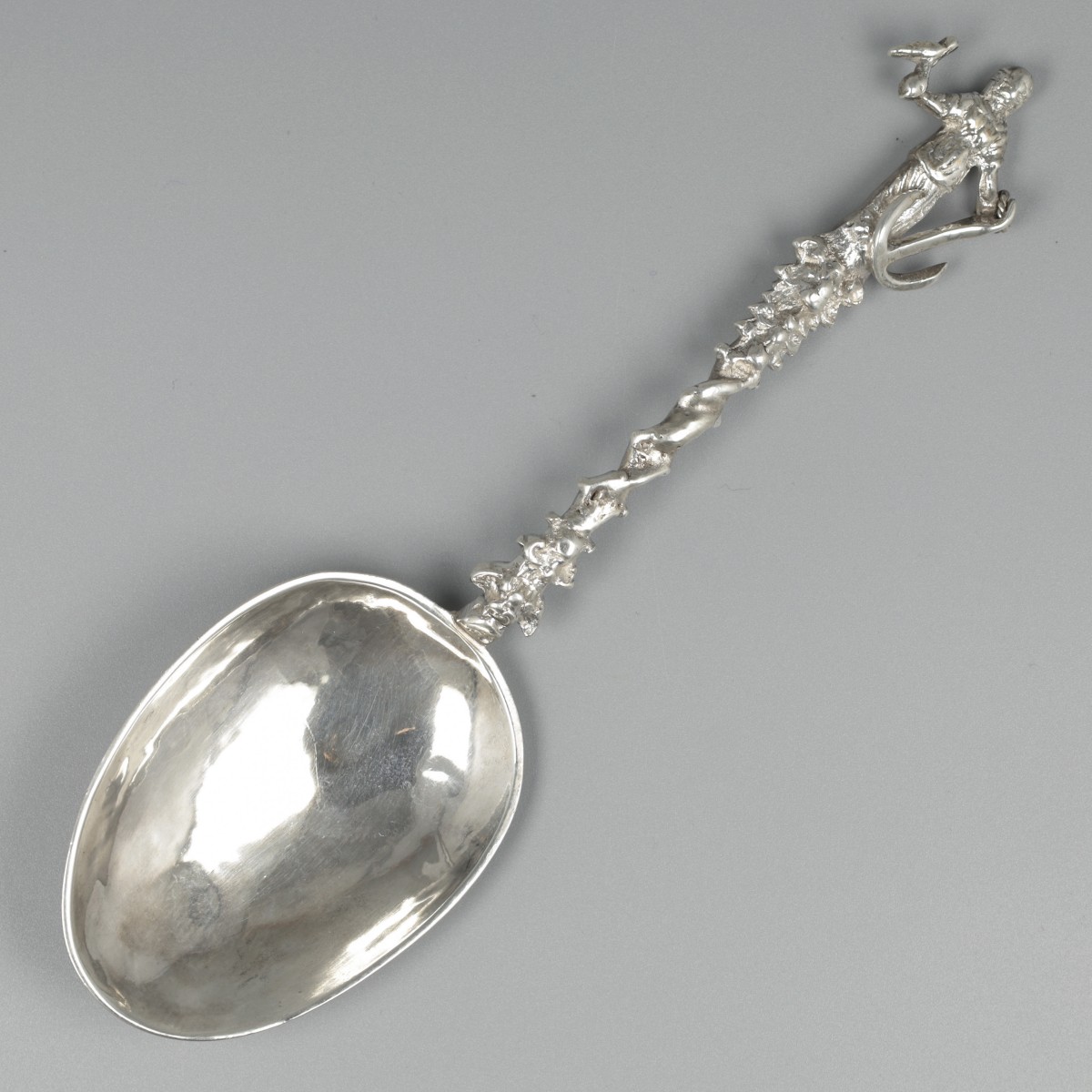 Gelegenheidslepel, Seerp Stevens Swerms, Harlingen ca. 1735, zilver.