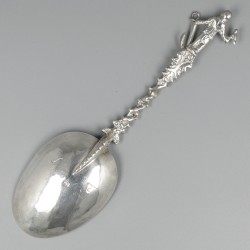 Gelegenheidslepel, Seerp Stevens Swerms, Harlingen ca. 1735, zilver.