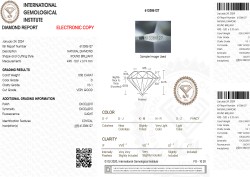 0.50 ct. IGI gecertificeerde natuurlijke diamant.