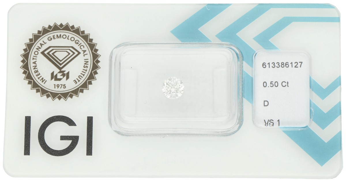0.50 ct. IGI gecertificeerde natuurlijke diamant