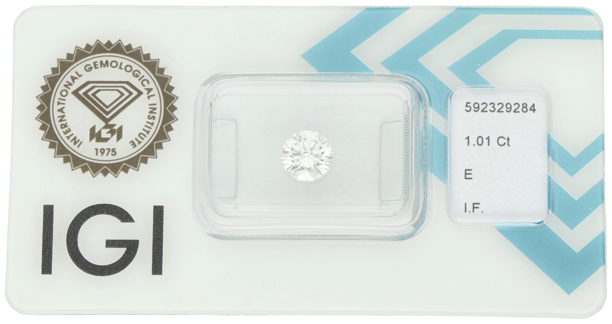 1.01 ct. IGI gecertificeerde natuurlijke diamant