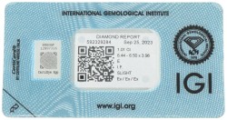 1.01 ct. IGI gecertificeerde natuurlijke diamant
