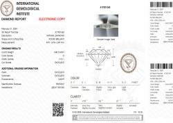 0.40 ct. IGI gecertificeerde natuurlijke diamant.