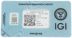 0.40 ct. IGI gecertificeerde natuurlijke diamant