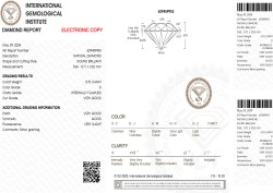 0.70 ct. IGI gecertificeerde natuurlijke diamant.