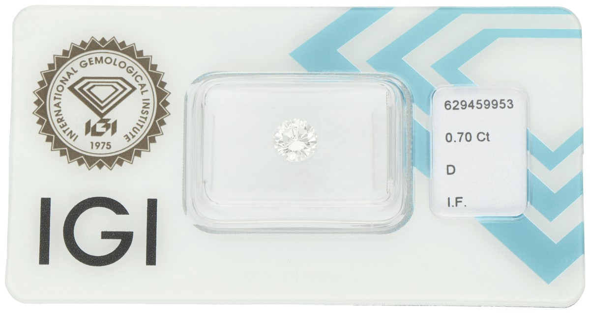 0.70 ct. IGI gecertificeerde natuurlijke diamant
