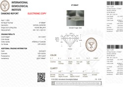 0.51 ct. IGI gecertificeerde natuurlijke diamant.