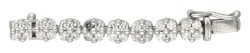 18K witgouden collier bezet met ca. 7.64 ct. diamant