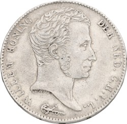 1 gulden. Willem I. 1819/19. VF +.