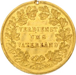 German states. Hannover. 1837. Medal of Merit - Given to artist and gutsbesitzer F. Siemering for the Adolphshof. VF +.