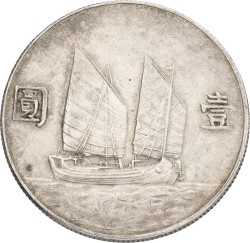 China. Dollar. 22 (1933). VF.