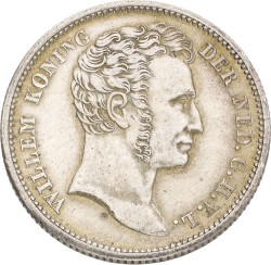 ¼ Gulden. Nederlands-Indië. Willem I. 1826. XF +.