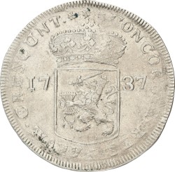 Zilveren dukaat. Zeeland. 1737. VF -.