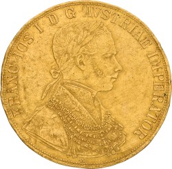 Austrian Empire. Franz Joseph I. 4 Ducats. 1863. F.