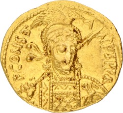 Byzantine Empire. Constantinople. Constantine IV. Solidus. ND (681 - 685 AD). VF.