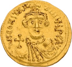 Byzantine Empire. Constantinople. Constans II. Solidus. ND (641 - 654 AD). VF.