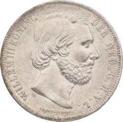 2½ Gulden. Willem III. 1850. XF +.