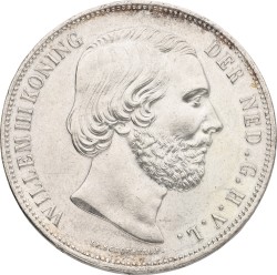 2½ Gulden. Willem III. 1866. XF +.