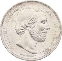 2½ Gulden. Willem III. 1868. XF +.