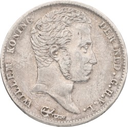 ½ Gulden. Willem I. 1822 Without Michaut. VF.
