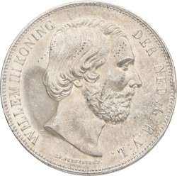 2½ Gulden. Willem III. 1859. XF +.