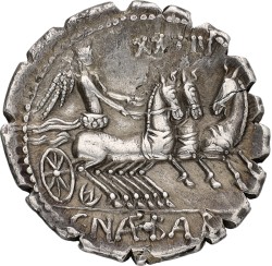 Roman Republic. C. Naevius Balbus. Denarius. ND (79 BC). XF.