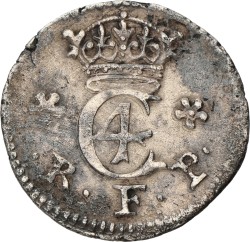 Denmark. Christian IV. 12 Skilling. 1624. VF.