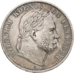 German States. Prussia. Wilhelm I. Vereinsthaler. 1866. VF / XF.