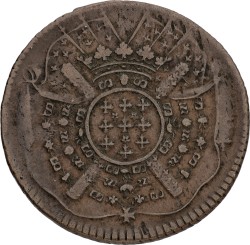 France. Lille. Siege money of XX sols. 1708. VF.